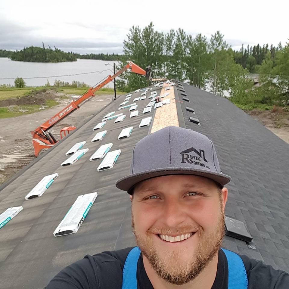 Owner Ben Abramoff on Roof